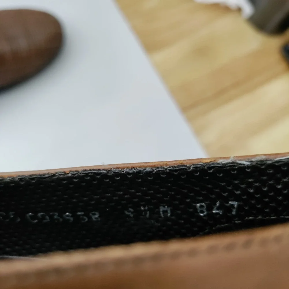 Bragano Cole Haan Mens 9.5 M Brown Woven Leather Slip On Loafers Italy C03538